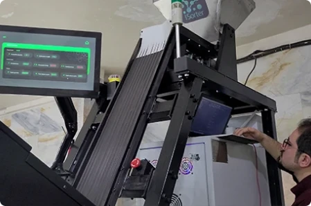 نصب دستگاه سورتر تک شوت پسته و مغز پسته - تهران - دی ۱۴۰۱