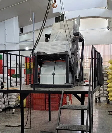 نصب دو دستگاه سورتر دو شوت پسته- کرمان- بهمن ۱۴۰۱